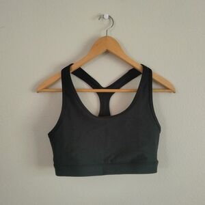 Women's Black Medium Support Powersoft Racerback Sports Bra, Size M